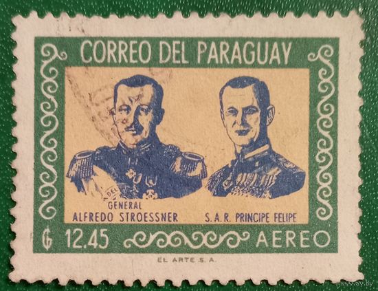 Парагвай 1962. Визит принца Филиппа герцога Эдингбургского