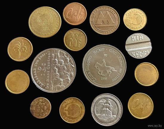 СБОРНЫЙ ЛОТ ПАМЯТНЫХ МЕДАЛЕЙ И ЖЕТОНОВ