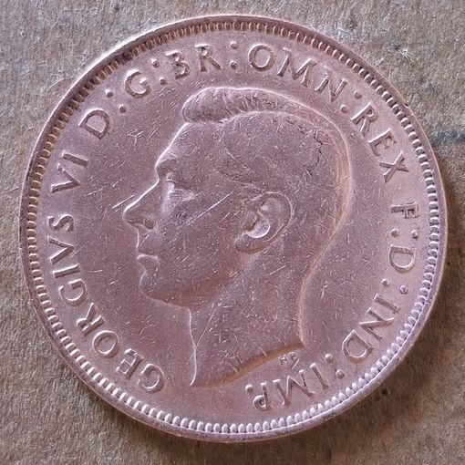 Великобритания 1 пенни, 1945 г., KM# 845