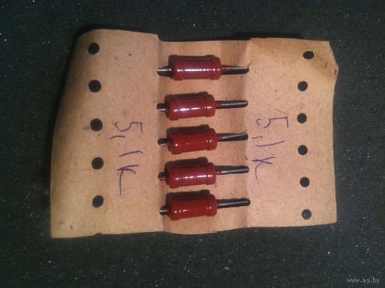 Резистор 5,1 кОм (МЛТ-1, цена за 1шт)
