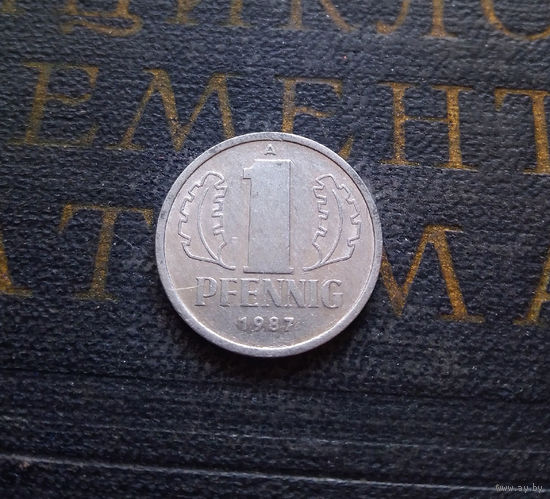 1 пфенниг 1987 (A) Германия ГДР #17 XF