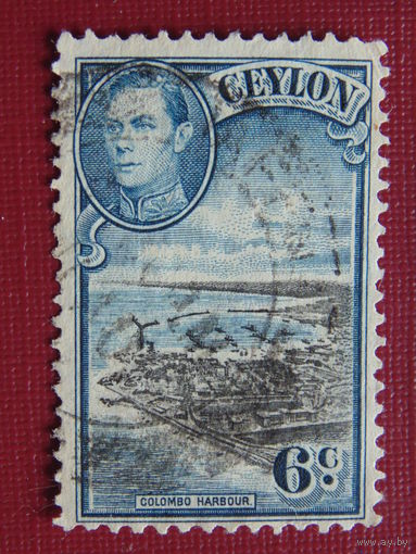 Цейлон 1938 год. Король Георг VI.