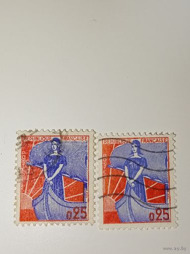 Франция год 1960 год Стандарт Марианна де Люке