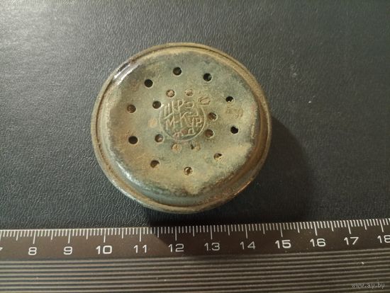 Деталь от старинных наушников, клеймо