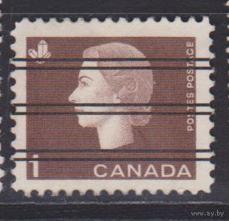 Известные люди личности Королева Елизавета II Канада 1962 год лот 10 Предварительное гашение или надпечатка