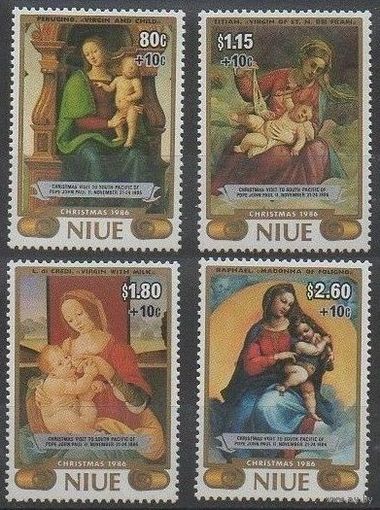 1986 Ниуэ 681-684 Живопись - Итальянская  MNH