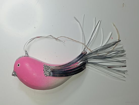 Ёлочная игрушка  -  Ласточка . СССР  .