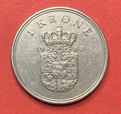 Дания 1 крона 1967г.