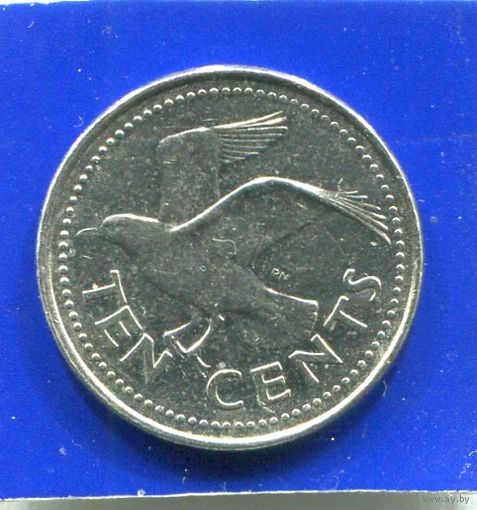 Барбадос 10 центов 2004