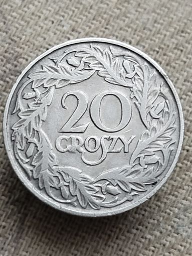 Распродажа - 20 грошей 1923г.,Вторая Республика,Польша