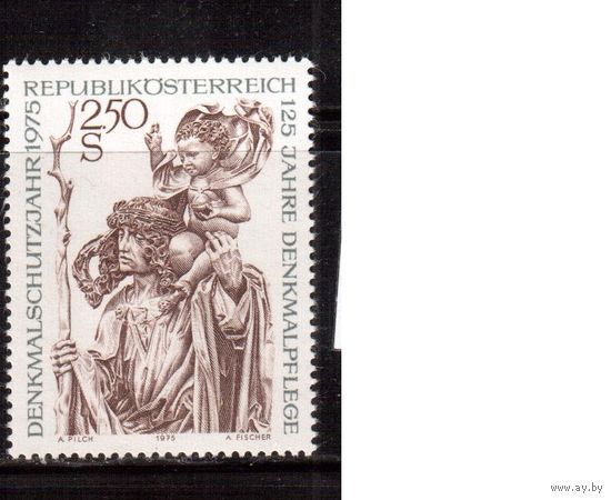 Австрия-1975,(Мих.1474) ** , Религия, Скульптура