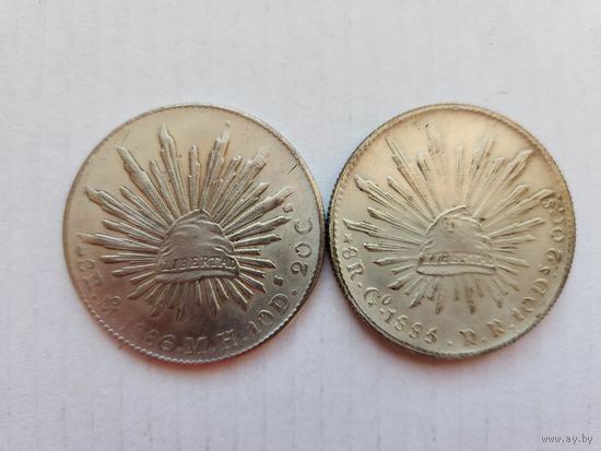 Монеты Мексики 2шт