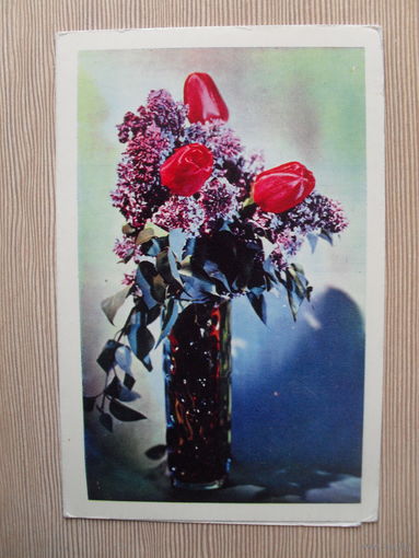 ДВОЙНАЯ ЧИСТАЯ ОТКРЫТКА.СССР. С ПРАЗДНИКОМ. 1971 ГОД. фото. Е. САВАЛОВА.