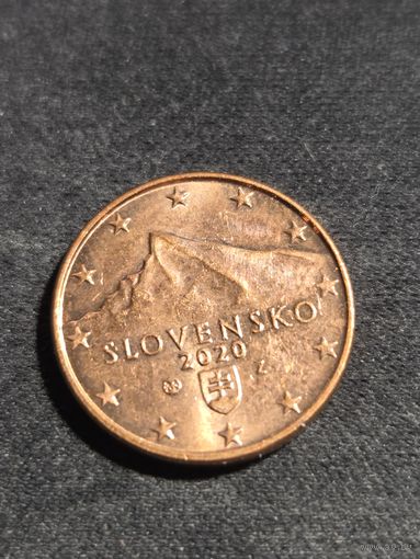 Словакия 1 евроцент 2020