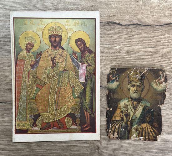 Старинные литографии цена за две