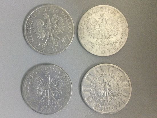 Польша 2 злотых 1932 1933 1934 Погодовка Ядвига Пилсудский