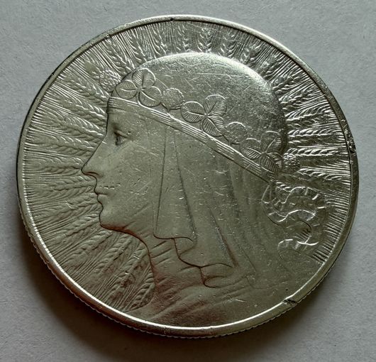 10 злотых 1932 г.  Польша.  Ядвига.  Серебро