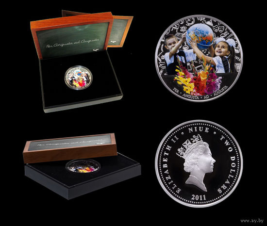 2 ДОЛЛАРА. ШКОЛА ДЕНЬ ЗНАНИЙ 1 СЕНТЯБРЯ ДОСКА. НИУЭ. 2011 Г. PROOF
