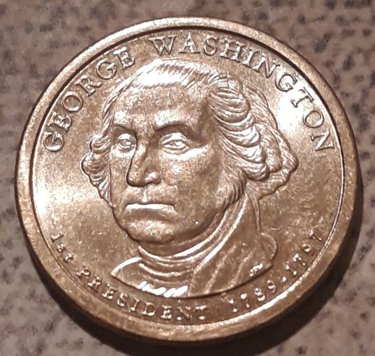 1 доллар 2007  D США 1-й президент Джордж Вашингтон