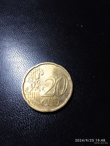 Германия 20 евроцентов 2002 G м.д. Карлсруэ