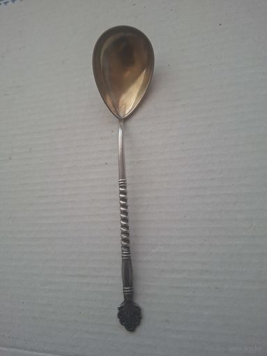 Ложка чайная. Серебро 875 СССР. Вес 25,5 грамма.