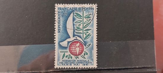РАСПРОДАЖА ФРАНЦИЯ 1961г. Полная серия. Гаш.