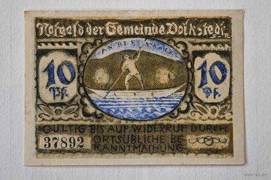 1921 год 10   пфеннигов    Германия