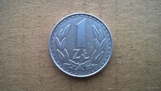 Польша 1 злотый, 1986г. (D-16)