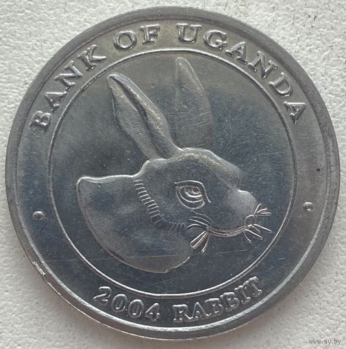 Уганда 100 шиллингов 2004 г. Линг. Китайский гороскоп. Кролик