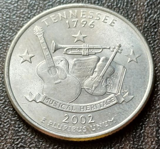 США , 2002    D   Квотер штата Теннесси    ( 1-8-5 )