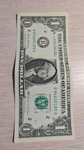 1 доллар 2017 США
