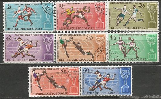 Республика Того. ЧМ по футболу Лондон'66. 1966г. Mi#532-39. Серия.