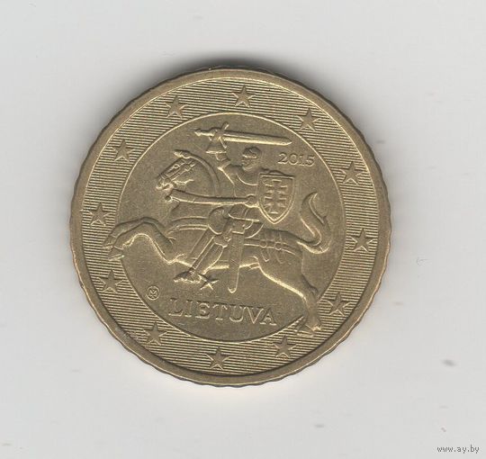 50 евроцентов Литва 2015 Лот 8832