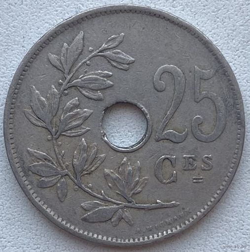 Бельгия 25 сантимов 1921 г. Belgique