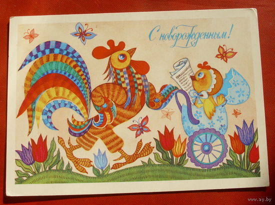 С новорождённым! Чистая.1986 года. Грудинина. 318.