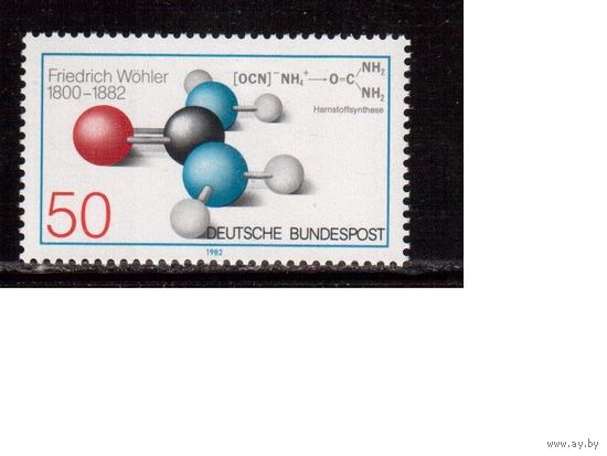 Германия(ФРГ)-1982,(Мих.1148), ** , Наука, Химия