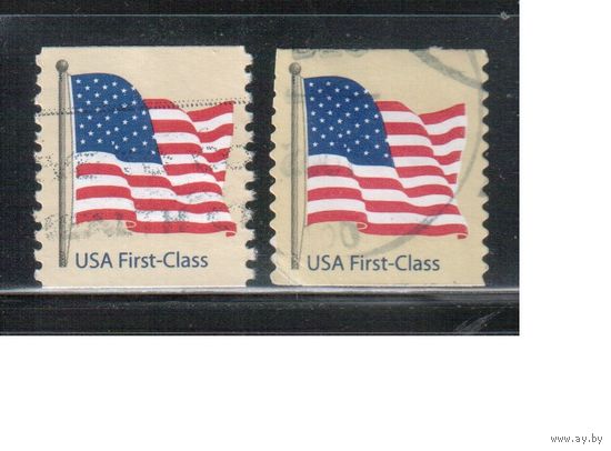США-2007 (Мих.4203С-4204 ВС) , гаш., Стандарт, Флаг , 2 выпуска