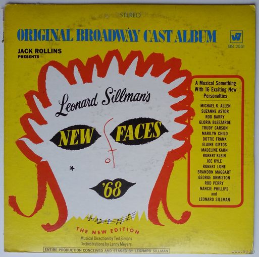 LP Various – Leonard Sillman's New Faces of 1968 / Stage & Screen, Soundtrack