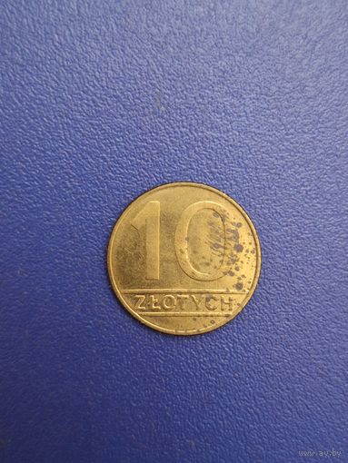 Польша 10 злотых 1989 года