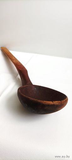 Половник ложка деревянная старинная