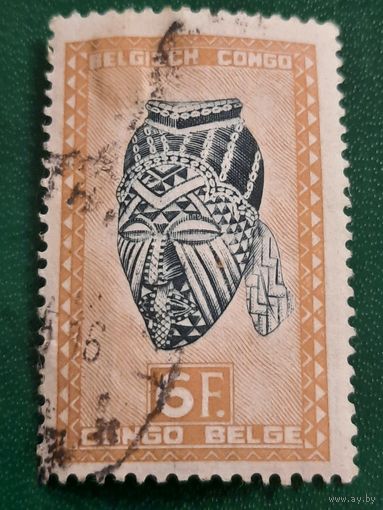 Конго 1950. Колония Бельгии. Маски