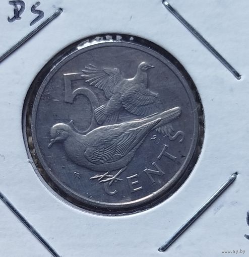 Британские виргинские острова 5 центов 1977
