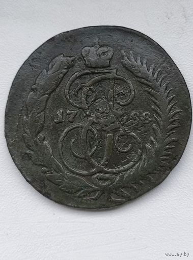 Две копейки 1788 мм Перечекан из 4 копеек барабаны