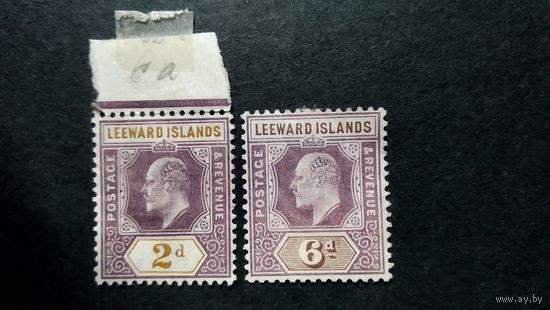 Великобритания\159в\Подветренные острова. Leeward Islands 1902-11  Король Эдуард VII кц11.5евр