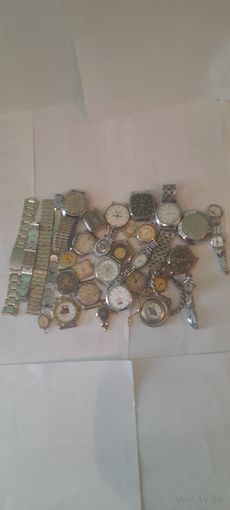 ЛОТ НАРУЧНЫХ И КАРМАННЫХ ЧАСОВ.