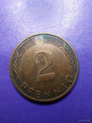2 пфеннинга ФРГ 1974 G