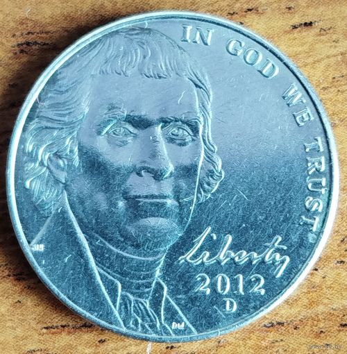 США 5 центов 2012 D