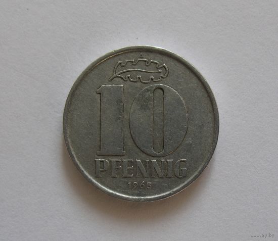 ГДР - 10 пфеннигов - 1965