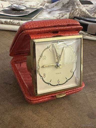 Старые дорожные часы. Механика Европа много Лотов с рубля