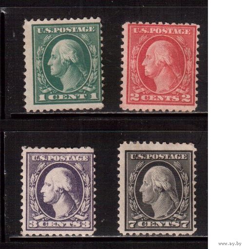 США-1916,(Мих.223-229)  * , Стандарт, Президенты, Вашингтон